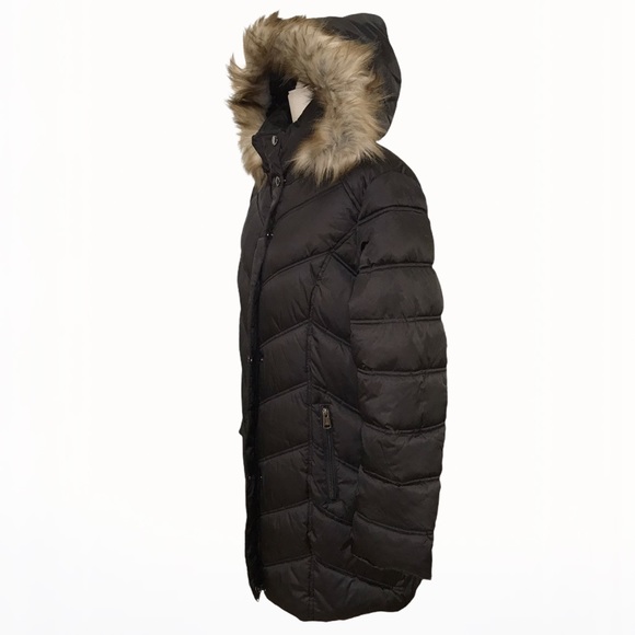 Kenneth Cole Faux Fur Puffer Hooded Parka/Coat - L - Picture 9 of 17